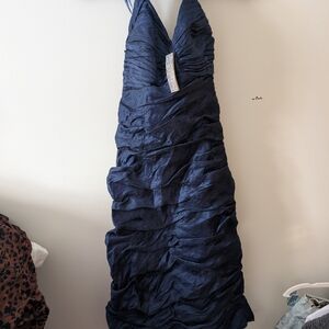 Cachet Midnight Blue Satin Dress